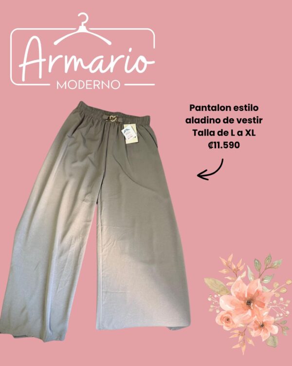 Pantalón estilo aladino de vestir