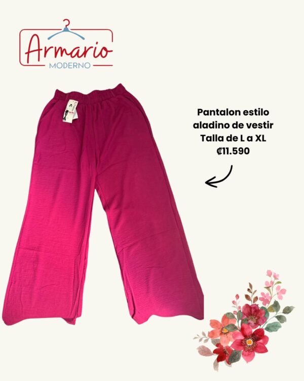 Pantalón estilo aladino de vestir