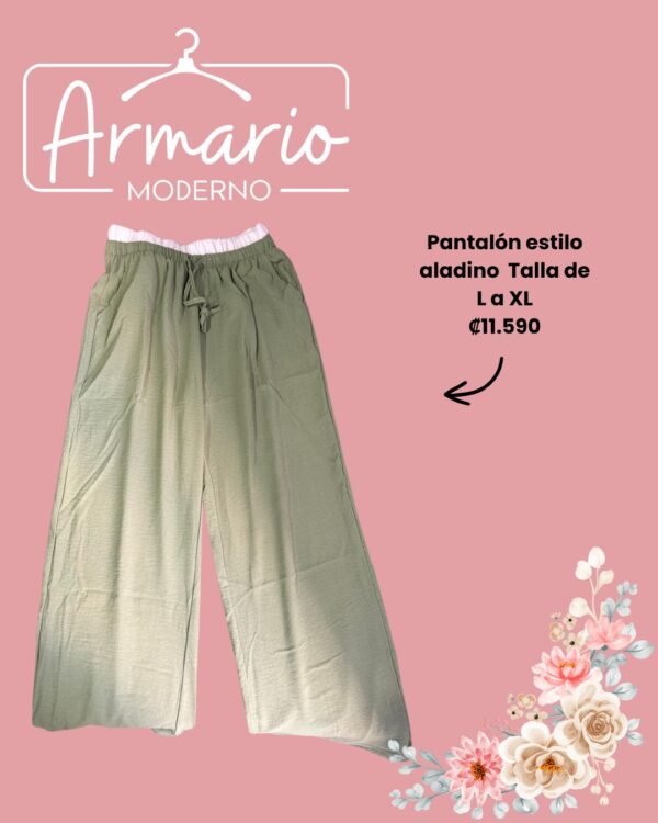 Pantalón estilo aladino de vestir