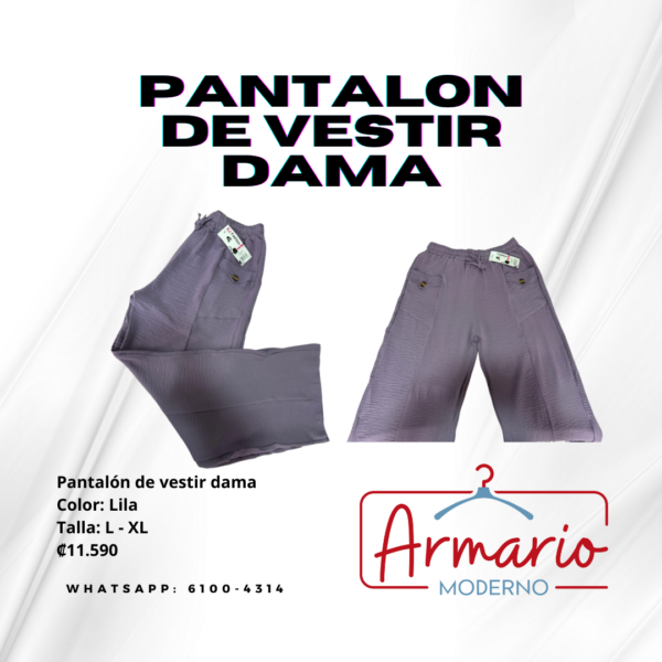 Pantalón estilo vestir y palazo