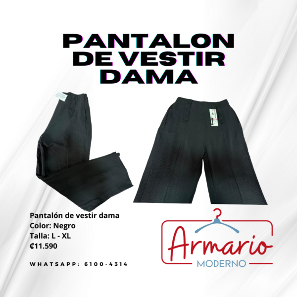 Pantalón estilo vestir y palazo