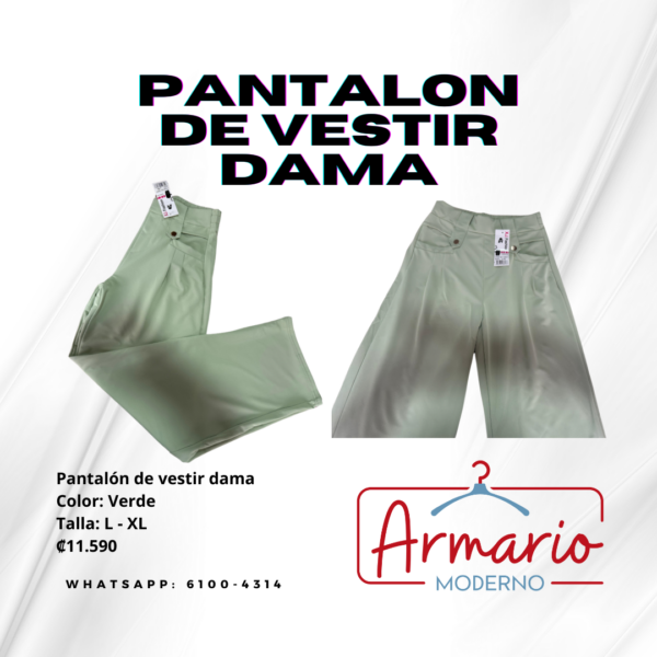 Pantalón estilo vestir y palazo