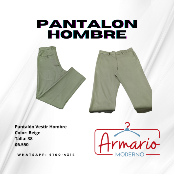 Pantalon de Vestir Hombre